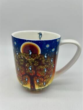 Oscardo Mug #9265 Tree Birds Art Canada First Nations J. Jacko Multi Colour